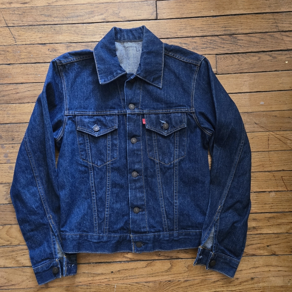 Vintage 70/80s Levis Type 3 Denim Jacket 70505 Size 38 Made In Japan One Wash